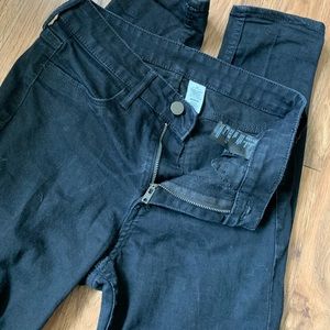 black slim fit jeans